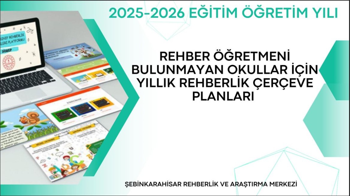 2025-2026 TASLAK REHBERLİK ÇERÇEVE PLANLARI